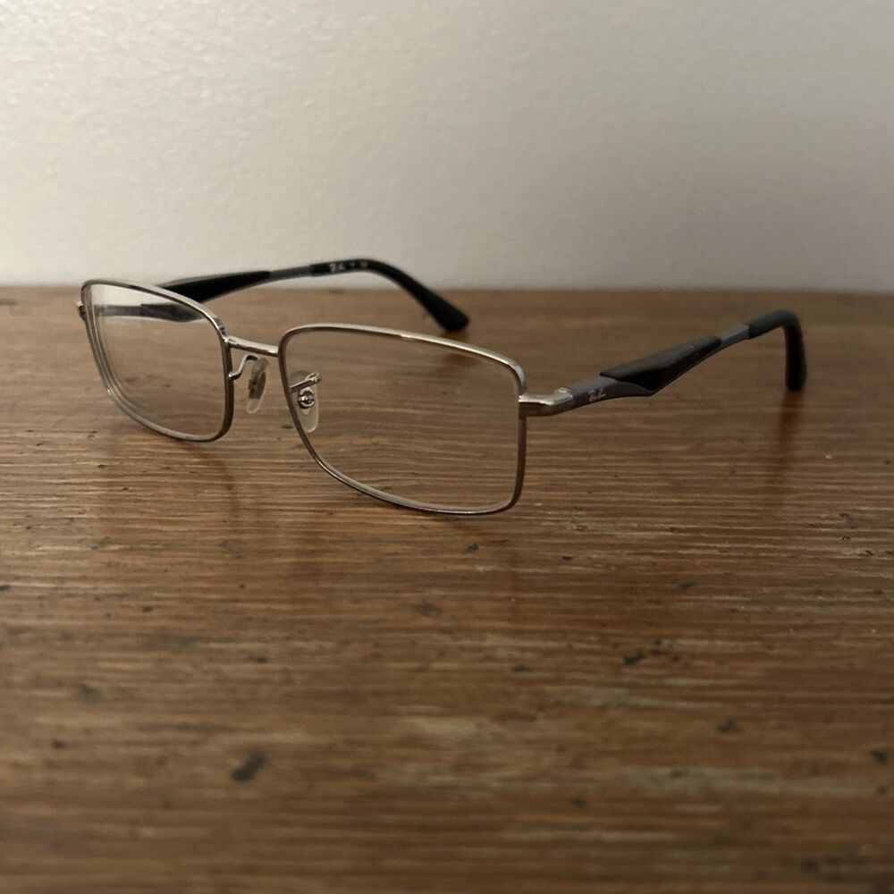 Ray Ban Eyeglass Frames RB6284 2502 SILVER/BLACK 55-17-140 Frames Only